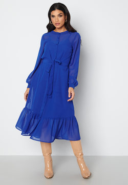 Elektrisk blå kjole